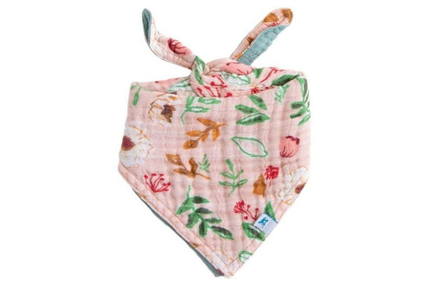 Little Unicorn: Reversible Muslin Bandana Bib - Vintage Floral