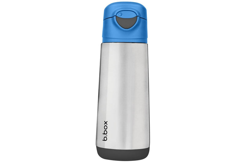 b.box: Insulated Sport Spout Bottle - Blue Slate (500ml)