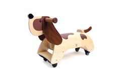 Hape Dachshund Dog Wooden Ride On Imaginative Activity Kids Toddler Toy 12m+