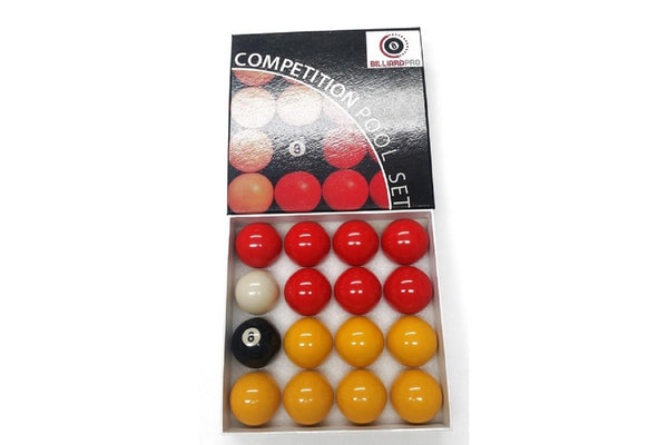 Carta Sport League Pool Balls Set (Pack Of 16) (Red/Yellow) (One Size)