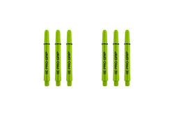 18pc Target Pro Grip Nylon Dart Shaft Multipack Accessory Short Lime Green