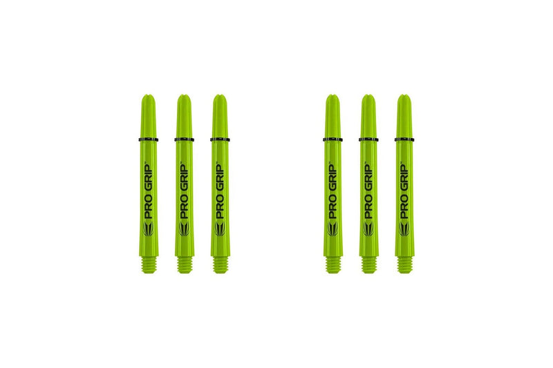 18pc Target Pro Grip Nylon Dart Shaft Multipack Accessory Short Lime Green