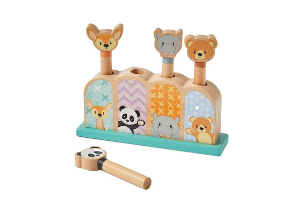 Studio Circus Pop Up Animals Children's Interactive Educational Wooden Toy 12m+