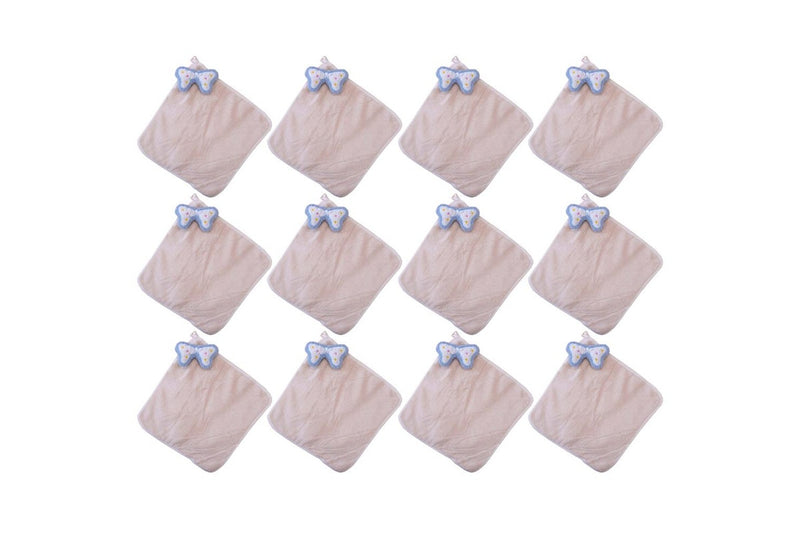 12x LVD Bath Cloth Asstd Butterfly Home Nursery Decor Children Baby 0+ 28cm