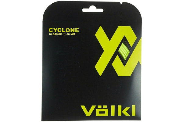 1 Pack Cyclone 16g/1.30mm Tennis Racquet Strings - Neon Yellow