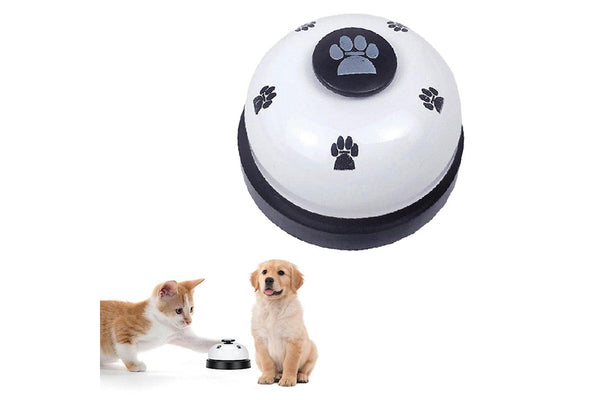 Pet Training Bells Dog Cat Training Equipment Interactive Toy White