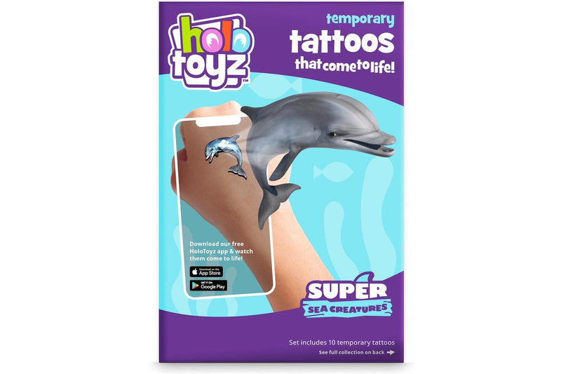 HoloToyz: AR Temporary Tattoos - Super Sea Creatures