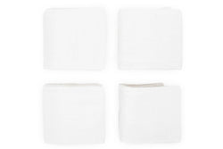 Little Unicorn: Cotton Muslin Squares - White (4 Pack)