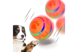 PETSWOL Automatic Rolling Pet Ball - Orange