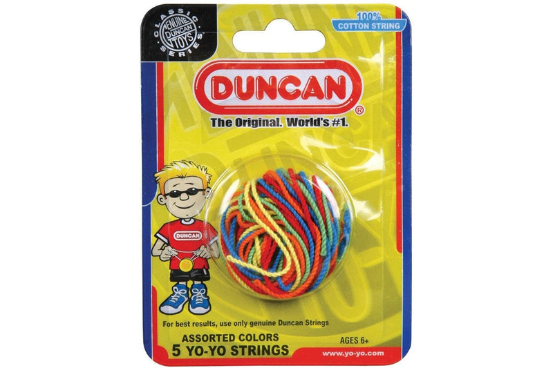 Duncan Yo Yo Strings 5 Pack Multi Color (100 percent Cotton)