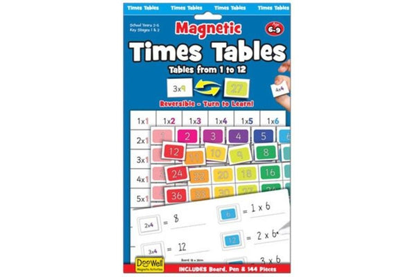 Magnetic Times Tables 1-12 with Magnetic Play