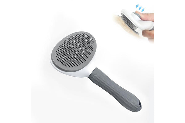 PETSWOL Pet Brush for Shedding Fur - Grey