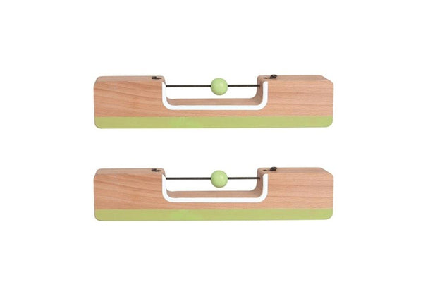 2x MamaMemo Workshop Tools Spirit Level Kids Children Fun Wooden Building Toy 3+