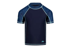 Trespass Childrens/Kids Calder Rash Guard (Navy) (7-8 Years)