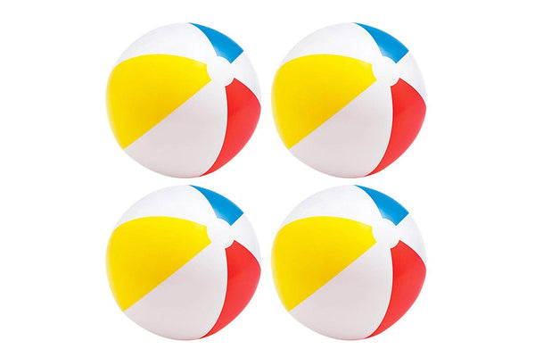 4x Intex Inflatable Glossy Vinyl Panel Ball Pool Beach Outdoor Swim Water Toy