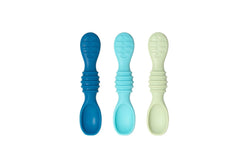 Bumkins: Silicone Dipping Spoon - Gumdrop Blue (3pk)