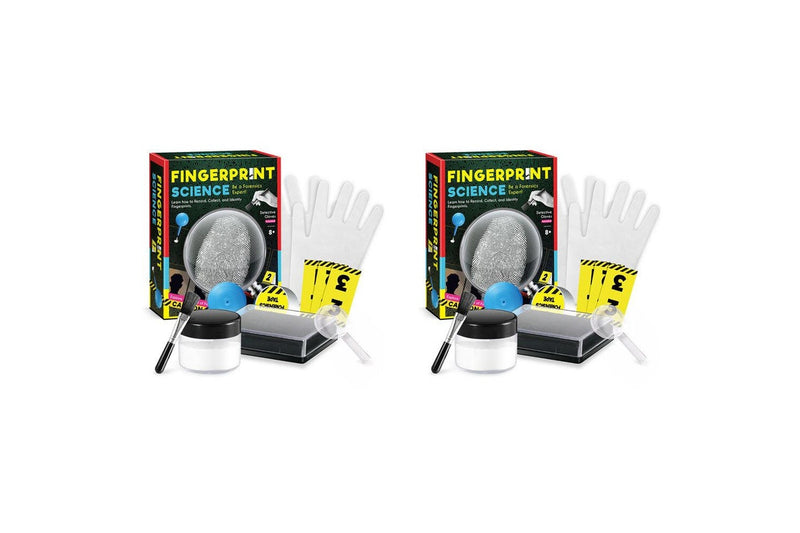 2x Kaper Kidz Fingerprint Science Kit Kids Childrens Toy 8Y+