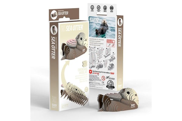 Eugy: Sea Otter - 3D Cardboard Model