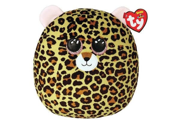 Ty Squishy Beanies: Livvie the Leopard - 10" Plush