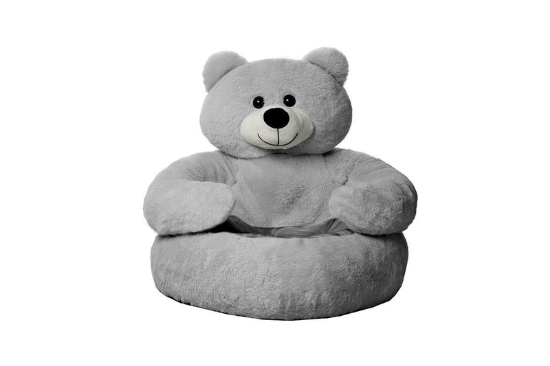 ZOOMIES Bear Dog Bed - Gray