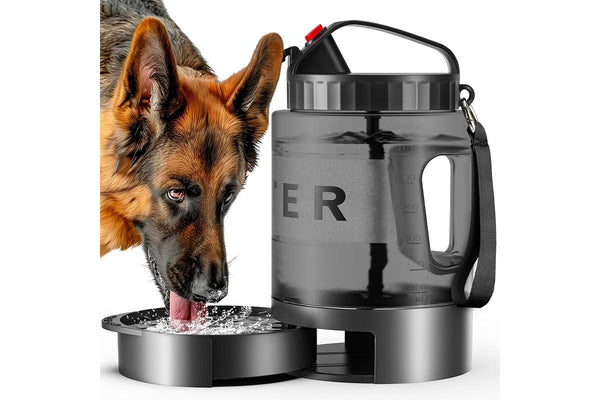 ZOOMIES Portable Dog Water Bowl - Black