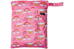 Nestling: Double Pocket Wet Bag - Magenta Rainbows