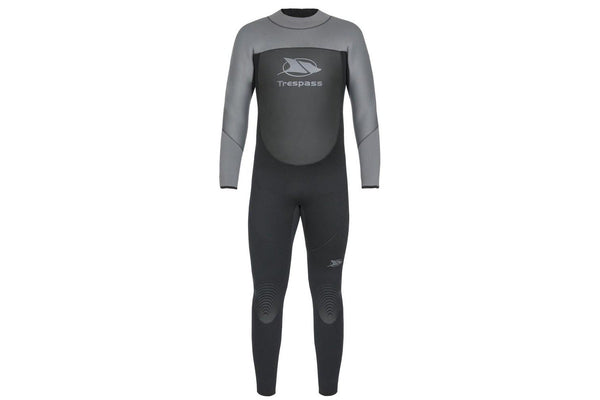 Trespass Diver Mens 5mm Full Length Neoprene Wetsuit (Black) (3XS)