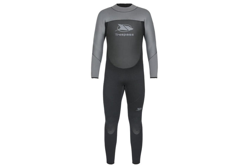 Trespass Diver Mens 5mm Full Length Neoprene Wetsuit (Black) (3XS)