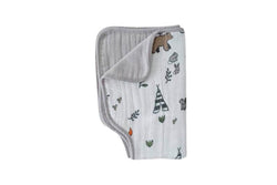 Little Unicorn - Muslin Burp Cloth - Forest Friends