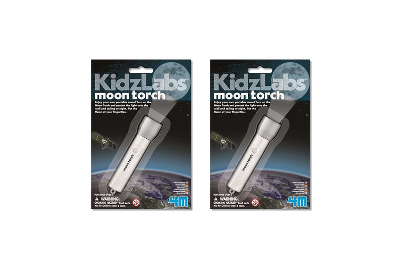 2x 4M KidzLabs Moon Torch Educational Kids Toddler Fun Learning Activity Toy 5y+