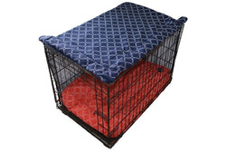 Brolly Sheets: Billy Bed Crate Cover - Navy Circle (Medium)