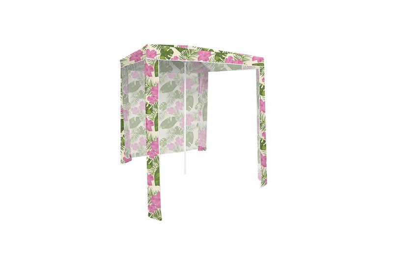 Good Vibes 180cm Hawaiian Shore Beach Cabana w/ Back Wall Outdoor Canopy Shade