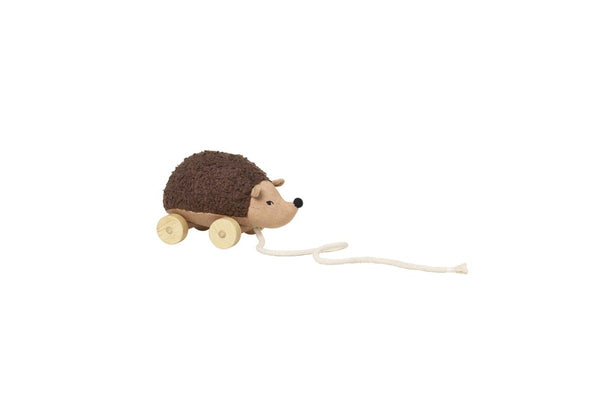 Fabelab 20cm Hannah Hedgehog Kids Children Wooden Pull-Along Activity Fun Toy 3+