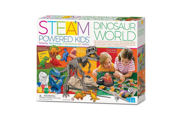 4M Steam Powered Kids Dinosaur World Educational Kids Toddler Activity Toy 5y+