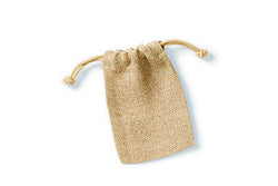 Westford Mill Jute Rope Close Plain Stuff Bag (Natural) (M)