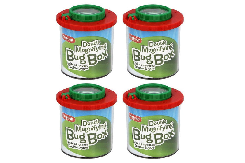 4x Magnoidz 15cm Worlds Best Double Magnifying Bug Box Kids Play Fun Toy 6y+