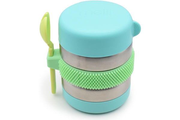 Melii: Fidget Thermos - Mint + Blue + Lime (300ml)