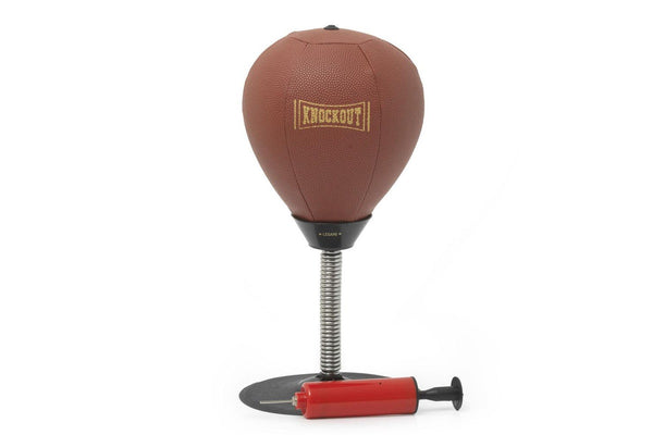 Knockout Tabletop Punching Bag Ball Stress Reliever Novelty Toy w Air Pump 18cm