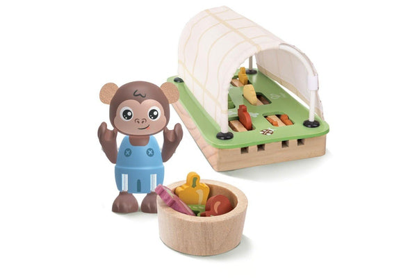 Hape Organic Greenhouse Educational Playset Toddler Learning Activity Toy 3+