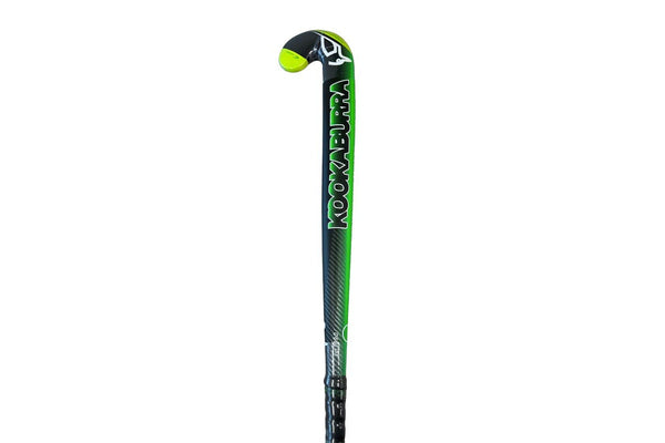 Kookaburra Fury M-Bow Medium Weight Wood Field Hockey Stick 32 Inch Green Black