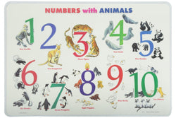 Learning Placemats - Numbers with Animals