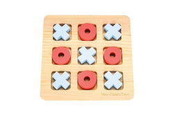 New Classic Toys 22cm Tic Tac Toe Kids Children Wooden Educational Play Toy 36m+