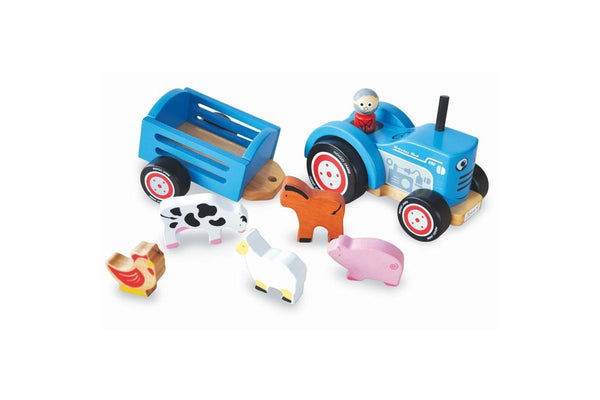 Indigo Jamm Tractor Tim Farm Life Kids Children Interactive Wooden Toy Set 18m+