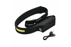 Costcom COB LED Waterproof Motion Sensor Head Torch Headlight USB Rechargeable Headlamp