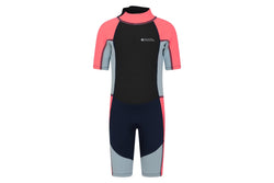 Mountain Warehouse Childrens/Kids Contrast Panel Wetsuit (Pink) (11-12 Years)