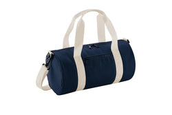 Bagbase Mini Barrel Shoulder Bag (French Navy/Off White) (One Size)