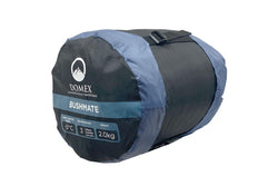 Domex Sleeping Bag Bushmate Standard -5c Synthetic Fill Left Hand Zip Steel Blue