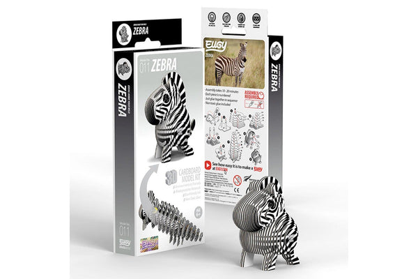 Eugy: Zebra - 3D Cardboard Model