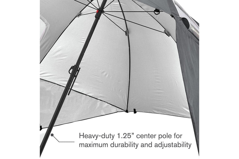 Sport-Brella Premiere XL UPF50+ Sun Protection Umbrella w Panels Storage Grey