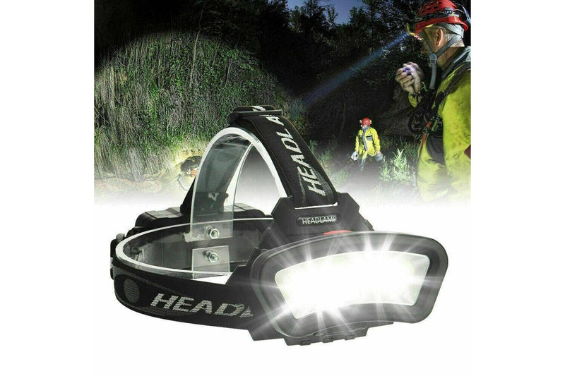 Ozstock 2 PCS 1000000LM COB+LED Headlamp Headlight Torch USB Rechargeable Flashlight Work